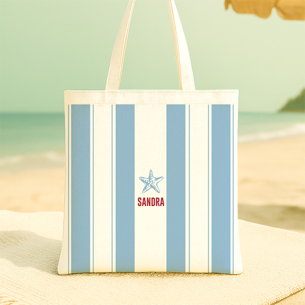 Tote Bag Rayas con Iconos personalizada