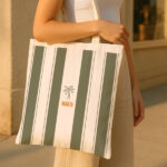 Miniatura de Tote Bag Rayas con Iconos personalizada
