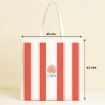 Miniatura de Tote Bag Rayas con Iconos personalizada