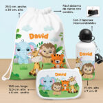 Miniatura de Pack Escolar Infantil Animales Selva personalizado