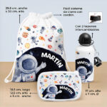 Miniatura de Pack Escolar Infantil Astronauta personalizado