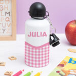 Miniatura de Pack Escolar Infantil Cuadros Rosas personalizado