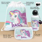 Miniatura de Pack Escolar Infantil Unicornio personalizado