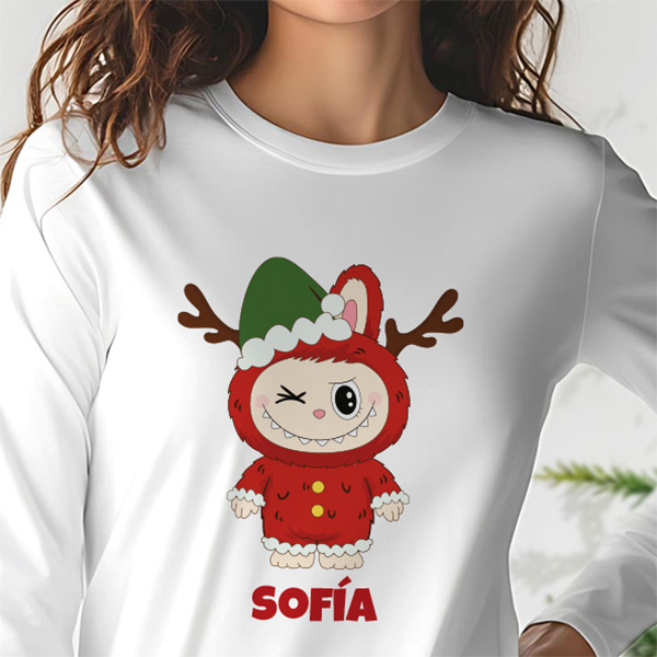 Pijama Labubu Navidad Verano o Invierno con Nombre personalizado