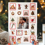 Calendario de Adviento con Foto de Momento Favorito personalizado Miniatura de Calendario de Adviento con Foto de Momento Favorito personalizado