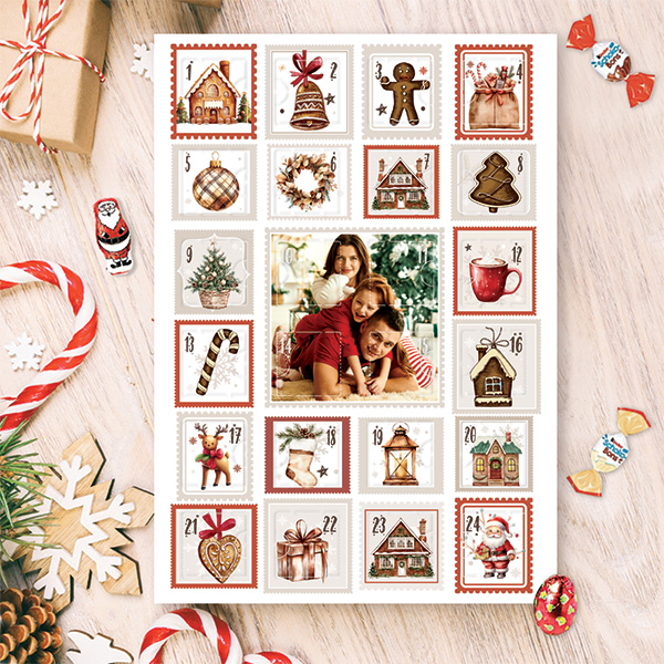 Calendario de Adviento con Foto de Momento Favorito personalizado