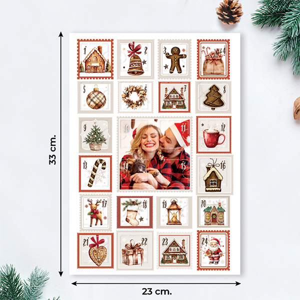 Calendario de Adviento con Foto de Momento Favorito personalizado