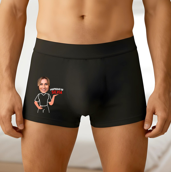 Calzoncillo Propiedad con Foto y Nombre personalizado