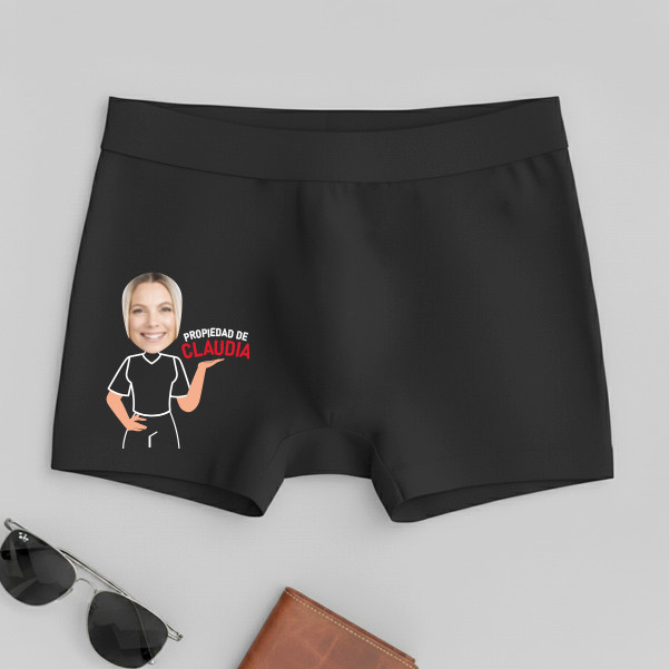 Calzoncillo Propiedad con Foto y Nombre personalizado