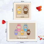 Miniatura de Caja de Dulces con Muñecos Labubu con Nombres y Texto personalizado