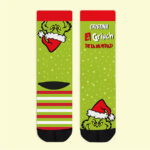 Miniatura de Calcetines El Grinch de la Navidad con Nombre personalizado