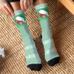 Miniatura de Calcetines Oso Navideño con Nombre personalizado