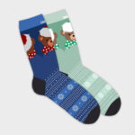 Miniatura de Calcetines Oso Navideño con Nombre personalizado