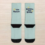 Miniatura de Calcetines Emojis de Risa con Frase y Nombre personalizado