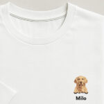 Miniatura de Camiseta con Ilustración Mini de Mascota con Nombre personalizado