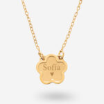 Miniatura de Colgante Flor con Nombre personalizado