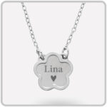 Miniatura de Colgante Flor con Nombre personalizado