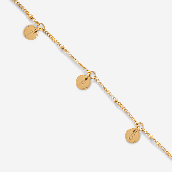 Pulsera de Mujer con Colgantes Redondos personalizados