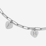 Miniatura de Pulsera de Mujer con Colgantes de Corazón personalizados