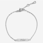 Miniatura de Pulsera de Mujer Bloque con Texto personalizado