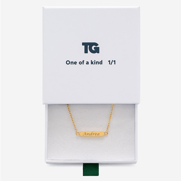 Pulsera de Mujer Bloque con Texto personalizado