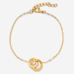 Miniatura de Pulsera de Mujer Aros Cruzados con Nombres personalizados