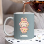 Miniatura de Taza Muñeco Labubu con Nombre personalizado