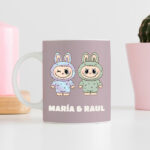 Miniatura de Taza Muñeco Labubu con Nombre personalizado