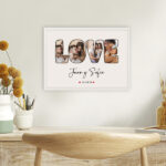 Miniatura de Póster Diseño LOVE con Fecha y Nombres personalizados