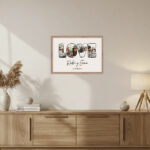 Miniatura de Póster Diseño LOVE con Fecha y Nombres personalizados