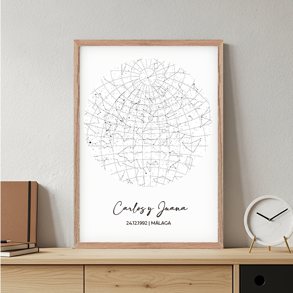 Póster Mapa Estelar personalizado
