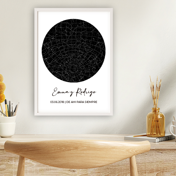 Póster Mapa Estelar personalizado