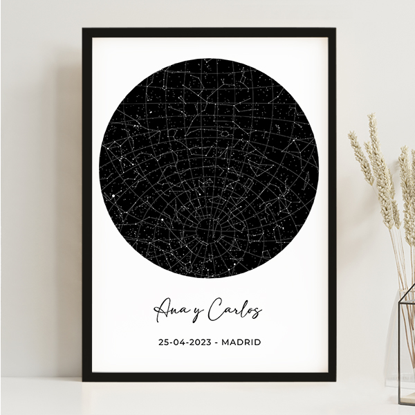 Póster Mapa Estelar personalizado