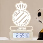 Miniatura de Reloj Despertador con Luz Escudo Español personalizado