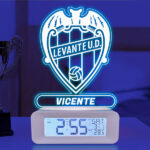 Reloj Despertador con Luz Escudo Levante Personalizado Miniatura de Reloj Despertador con Luz Escudo Levante Personalizado