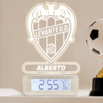 Miniatura de Reloj Despertador con Luz Escudo Levante Personalizado