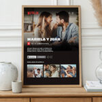 Miniatura de Póster Diseño Netflix con Nombres y Texto personalizado
