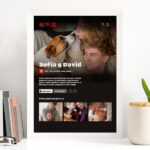 Miniatura de Póster Diseño Netflix con Nombres y Texto personalizado