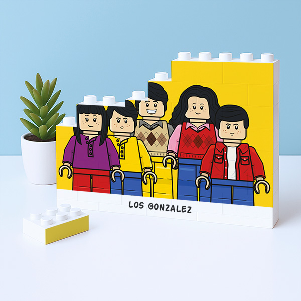 Puzzle de Bloques con Muñecos LEGO y Texto personalizado