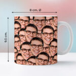 Miniatura de Taza con Caras de Foto personalizada