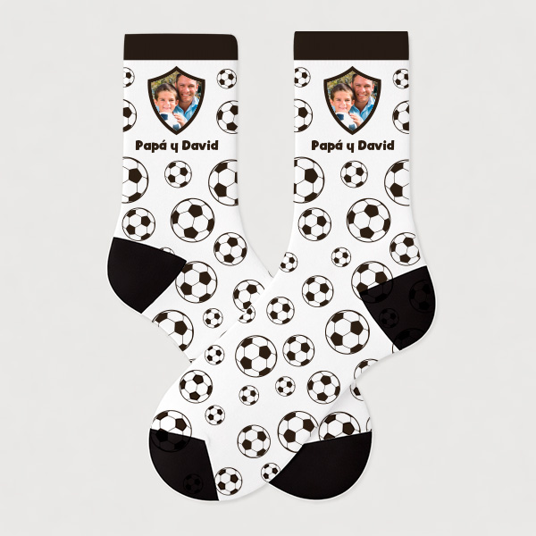 Calcetines de Fútbol con Foto y Texto personalizado