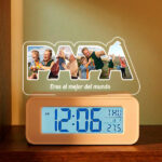 Miniatura de Reloj Despertador con Luz PAPÁ y Fotos personalizadas
