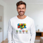 Miniatura de Pijama Super Papá con Nombres personalizados