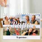 Miniatura de Puzle Papá con Collage 4 Fotos personalizadas