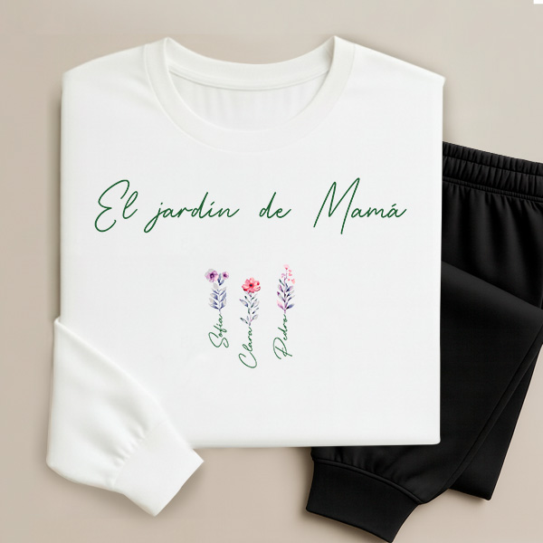 Pijama el Jardín de Mamá con Nombres personalizados