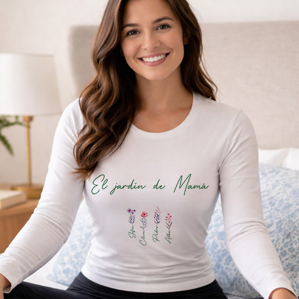 Pijama el Jardín de Mamá con Nombres personalizados