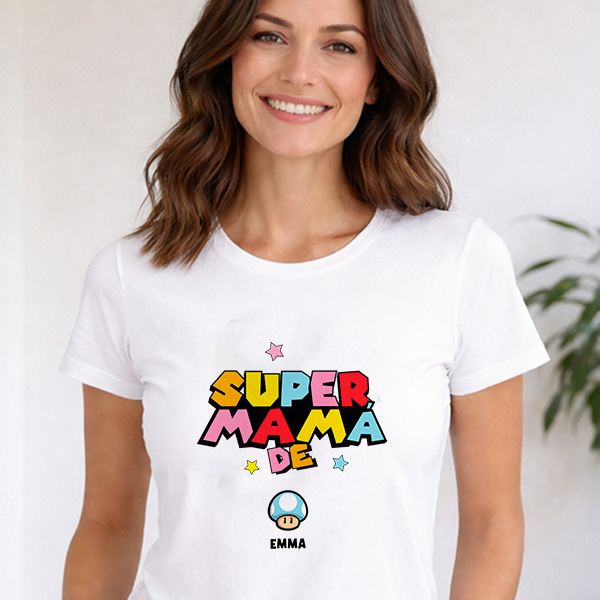 Pijama Super Mamá con Nombres personalizados