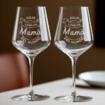 Copa de Vino para la Mejor Mamá con Nombre personalizado Miniatura de Copa de Vino para la Mejor Mamá con Nombre personalizado