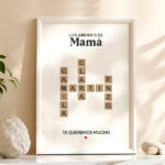 Miniatura de Póster Mamá Scrabble con Nombres personalizados