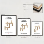 Miniatura de Póster Mamá Scrabble con Nombres personalizados